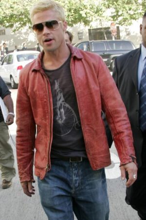 Brad Pitt Red Jacket
