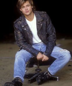 Brad Pitt Distressed Jacket