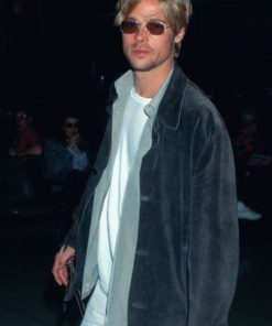 Brad Pitt Suede Jacket