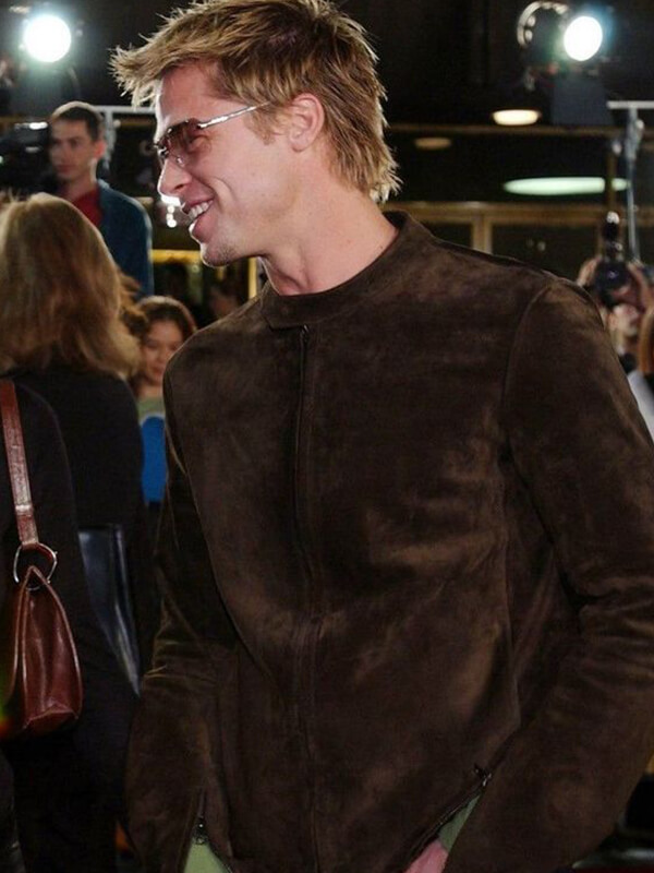Brad Pitt Suede Jacket