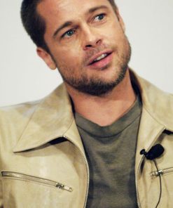 Brad Pitt Suede Jacket