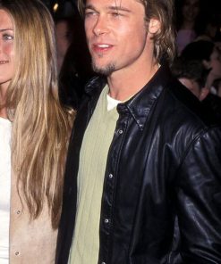 Brad Pitt Buttoned Jacket