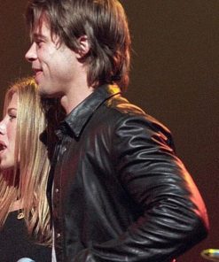 Brad Pitt Buttoned Jacket