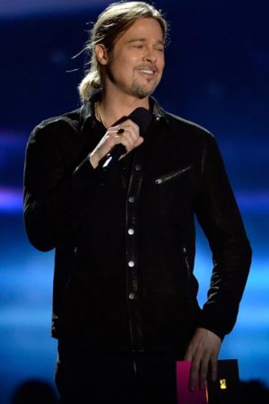 Brad Pitt Suede Jacket