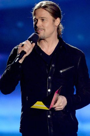 Brad Pitt Suede Jacket