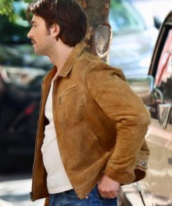 Brandon Sklenar Suede Jacket