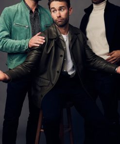 Chace Crawford Brown Coat