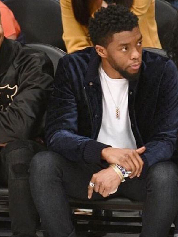 Chadwick Boseman Velvet Jacket