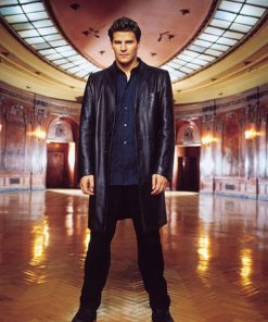 David Boreanaz Black Coat