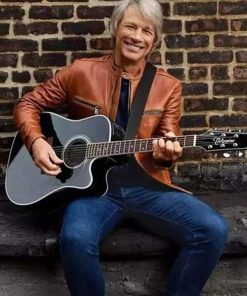 Jon Bon Jovi Brown Jacket