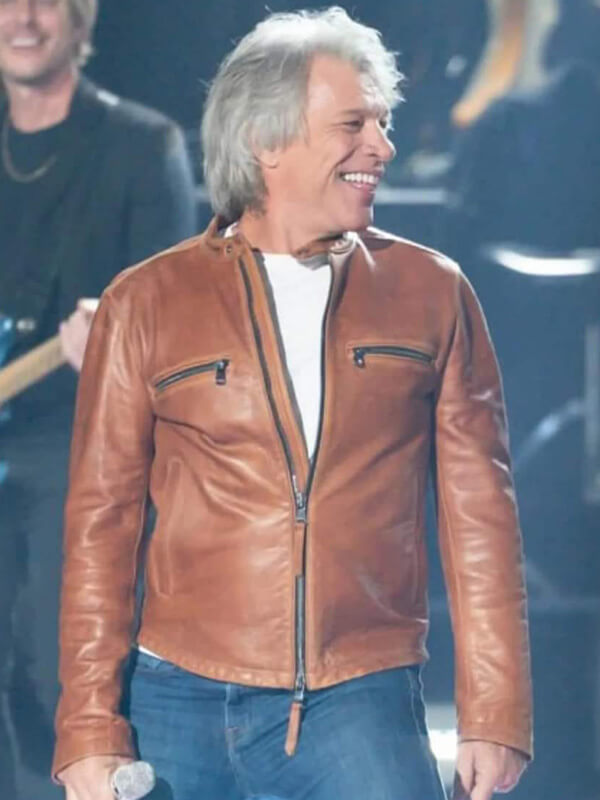Jon Bon Jovi Brown Jacket