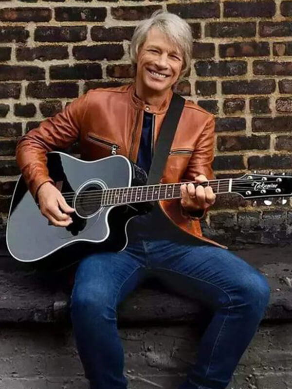 Jon Bon Jovi Brown Jacket