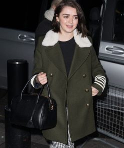 Maisie Williams Wool Coat