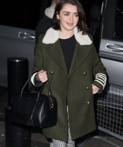 Maisie Williams Wool Coat