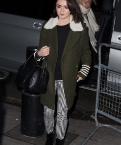 Maisie Williams Wool Coat