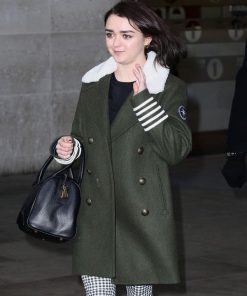 Maisie Williams Wool Coat