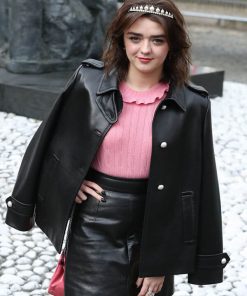 Maisie Williams Black Jacket