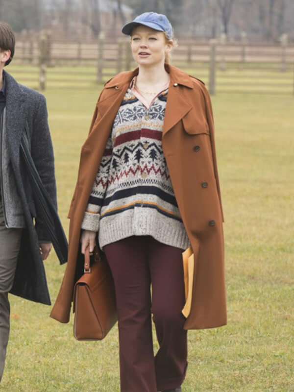 Sarah Snook Wool Coat