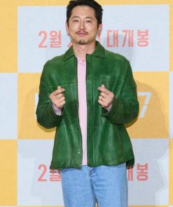 Steven Yeun Green Jacket