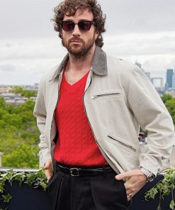 Aaron Taylor-Johnson Cotton Jacket