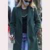 You Season 5 Guinevere Beck Green Wool Coat
