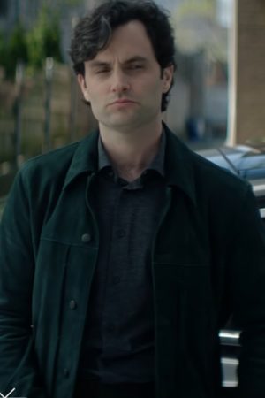You Season 5 Penn Badgley Black Suede Jacket Shop now