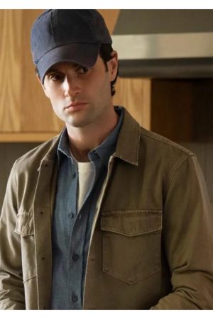 You Season 5 Penn Badgley Brown Cotton Jacket