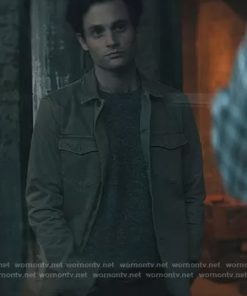 You Season 5 Penn Badgley Brown Cotton Jacket Black Friday Sale