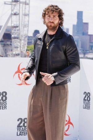 Aaron Taylor Black Jacket