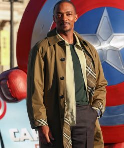 Anthony Mackie Brown Coat