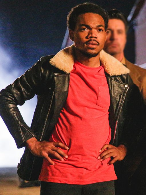 Chance The Rapper Black Leather Jacket