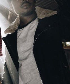 Chance Black Leather Jacket