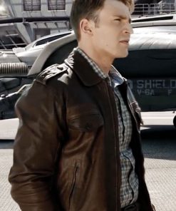 Chris Evans Brown Jacket
