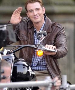 Chris Evans Brown Jacket