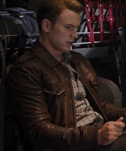 Chris Evans Brown Jacket