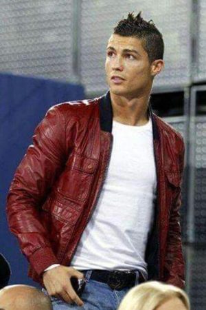 Cristiano Ronaldo Biker Jacket