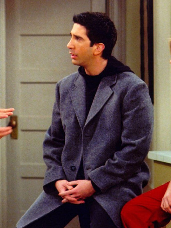 David Schwimmer Grey Coat