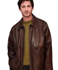 Logan Lerman Leather Jacket