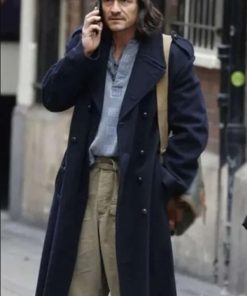 Marlon Blue Wool Coat