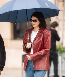 Kendal Jenner Leather Blazer