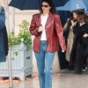 Kendal Jenner Leather Blazer