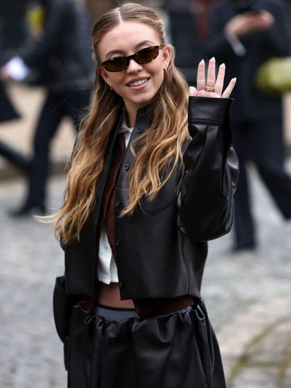 Sydney Sweeney Leather Jacket
