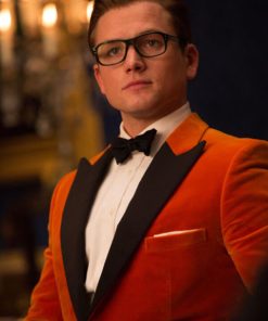 Taron Egerton Velvet Coat