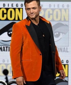 Taron Egerton Velvet Coat