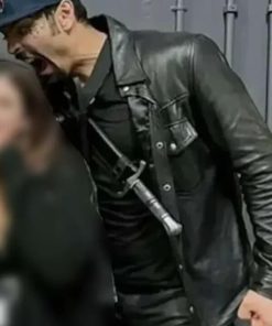Vishous Black Leather Jacket