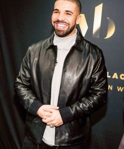 Drake Black Bomber Jacket