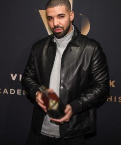 Drake Black Bomber Jacket
