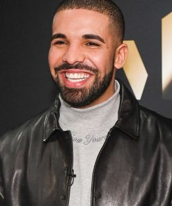 Drake Black Bomber Jacket
