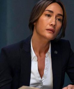 Maggie Q Black Blazer