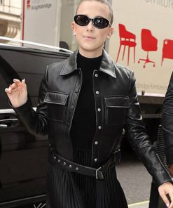 Millie Bobby Brown Black Jacket